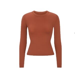 Skims FITS EVERYBODY LONG SLEEVE T-SHIRT | Saffron- Large